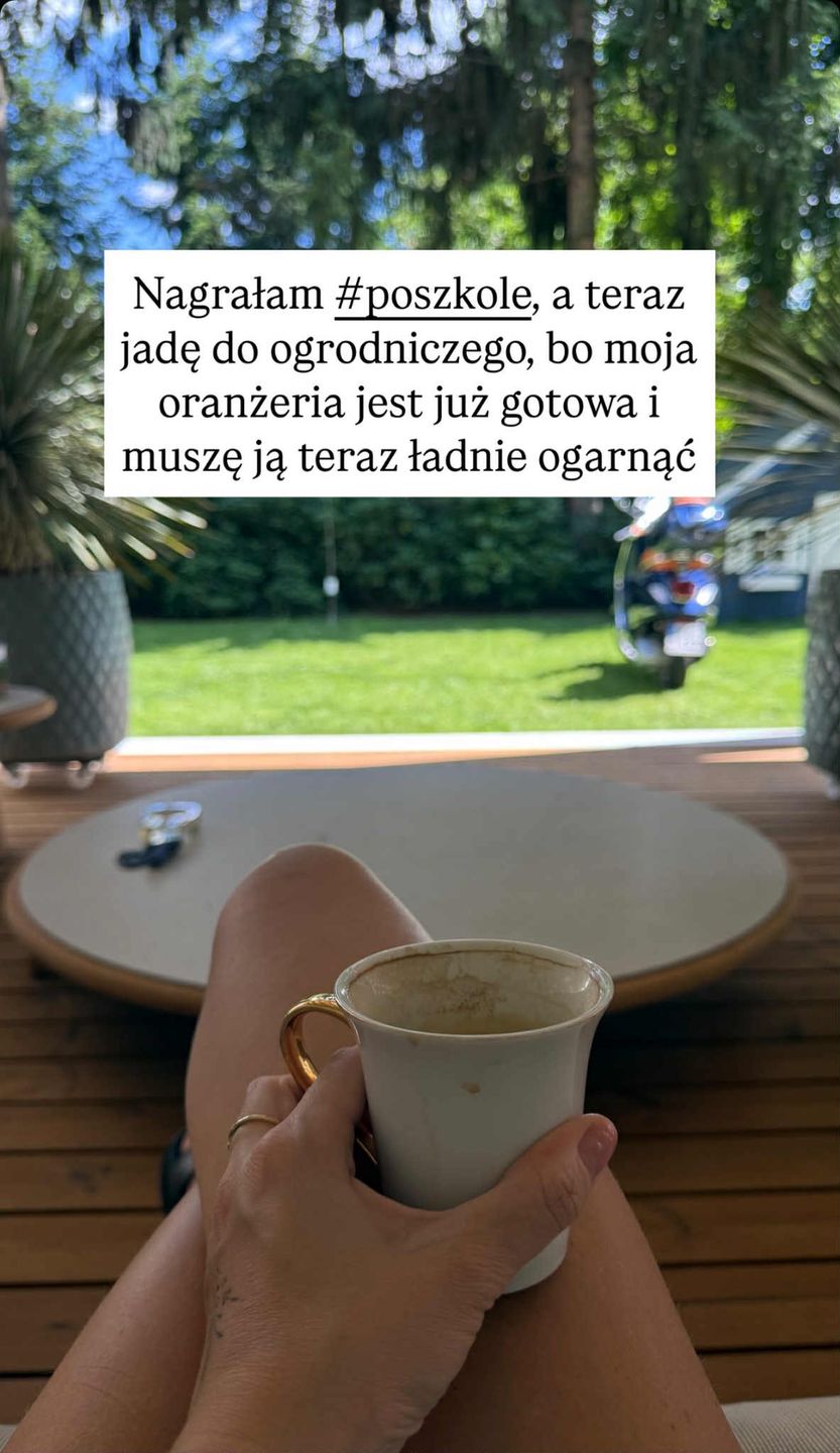 Edyta Pazura pokazała oranżerię 