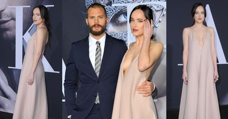 Dakota Johnson, Jamie Dornan i Rita Ora na premierze "Ciemniejszej strony Greya" (ZDJĘCIA)
