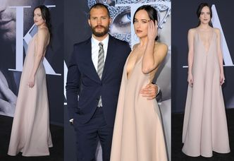 Dakota Johnson, Jamie Dornan i Rita Ora na premierze "Ciemniejszej strony Greya" (ZDJĘCIA)