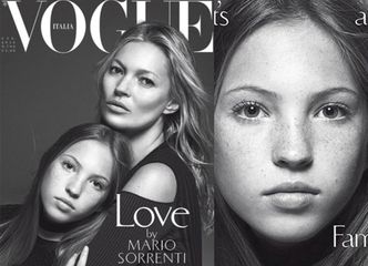 Kate Moss z 13-letnią córką na okładce "Vogue’a"! (FOTO)