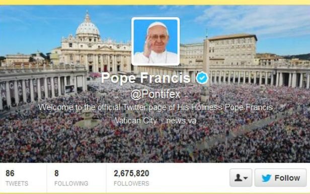 Tego jeszcze nie było: papież odpuści internautom grzechy na Twitterze