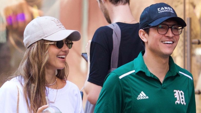 Jessica Alba i Danny Ramirez na spacerze