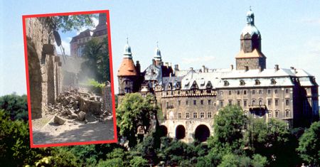 Mogło dojść do tragedii. Zawalił się mur przy Zamku Książ