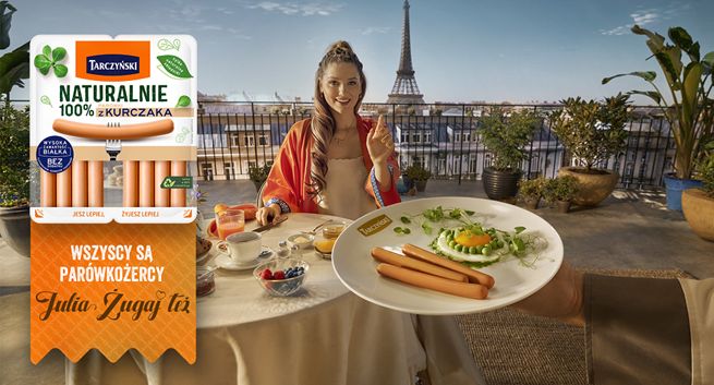 Influencerka Julia Żugaj ambasadorką parówek Tarczyński
