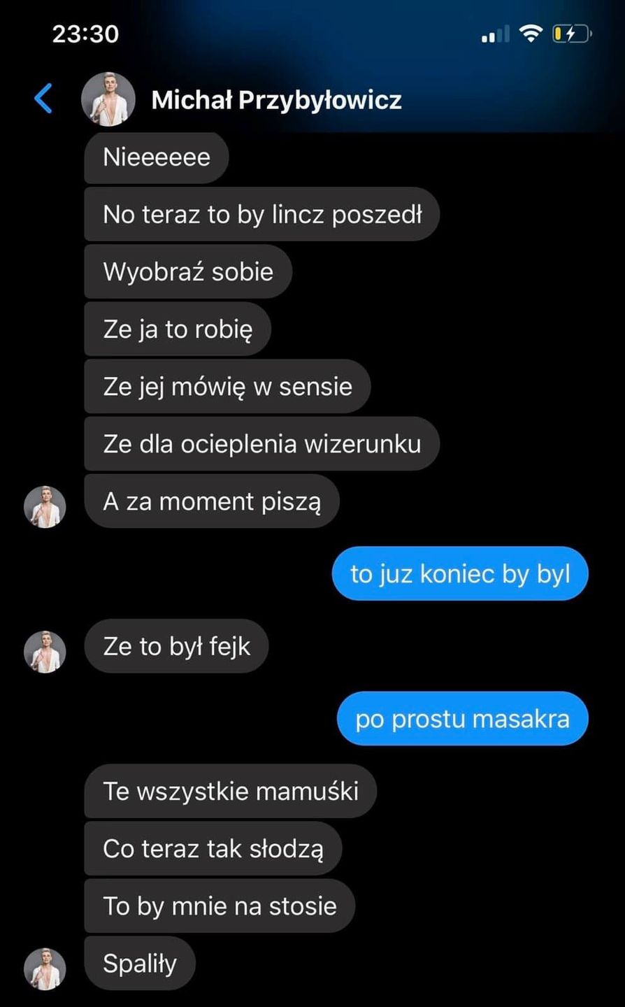 Matka "syna" polskiego Kena ujawnia ich prywatną korespondencję