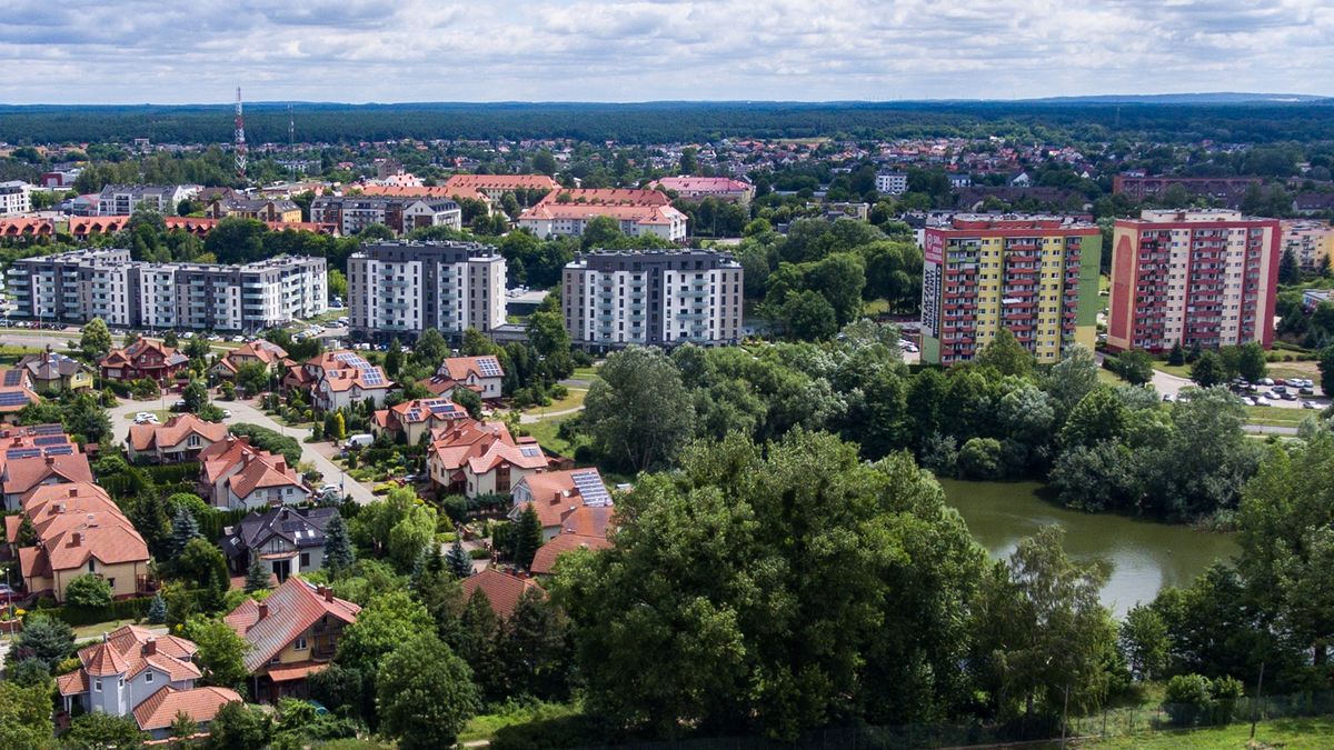 Ujęcie Piły z drona