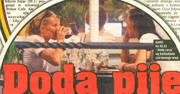 Doda prowadzi po alkoholu!