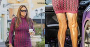 69-letnia Caitlyn Jenner w różowej mini wsiada do porsche (FOTO)