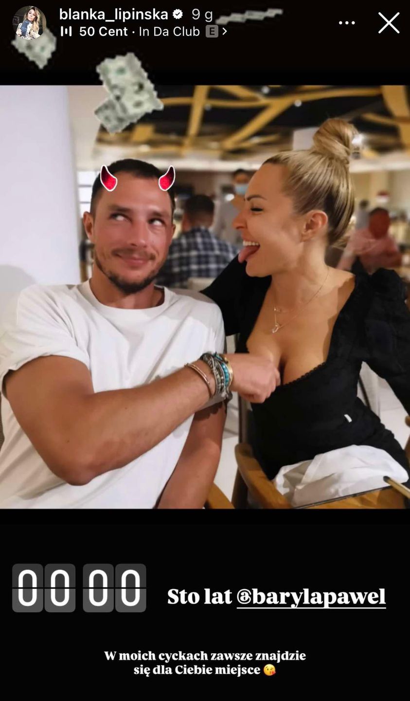 Blanka Lipińska złożyła życzenia ukochanemu