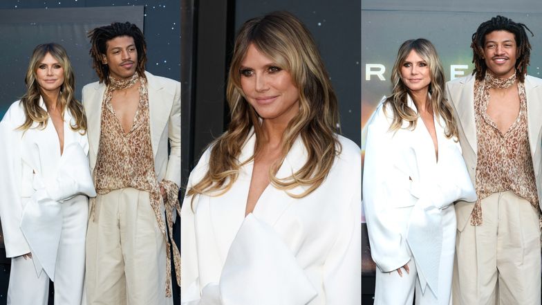 Heidi Klum ze swoim synem na premierze