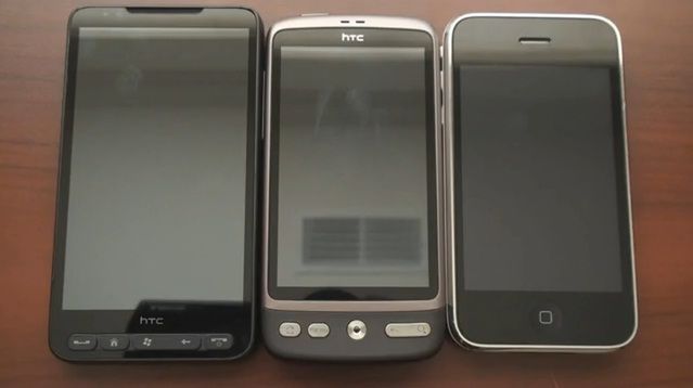 HTC Desire vs iPhone 3GS vs HTC HD2 - porównanie przeglądarek [wideo]