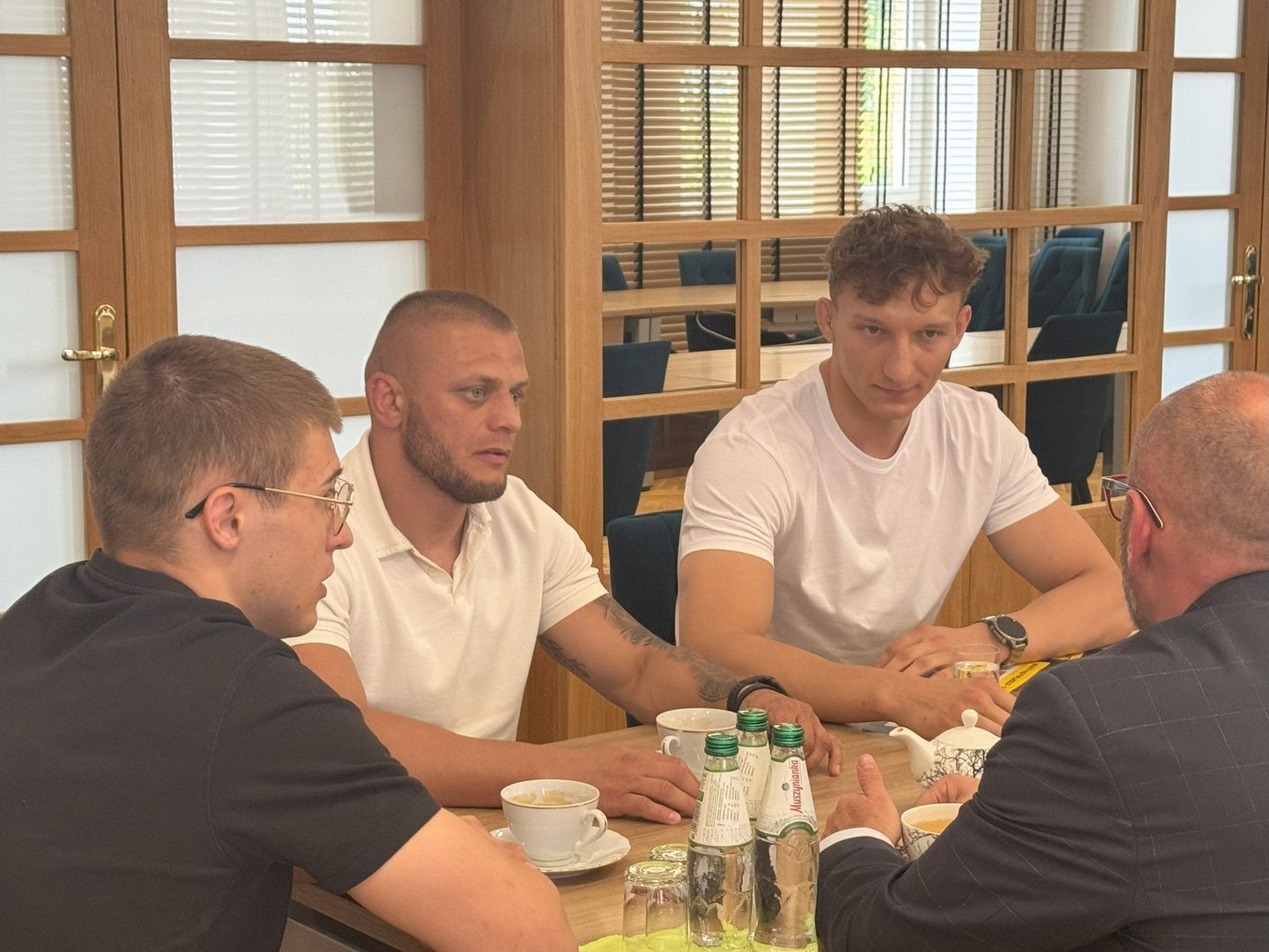 Burmistrz spotkał się z zawodnikami