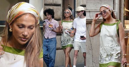 POZBAWIONA FILTRÓW z Instagrama Jennifer Lopez przemierza ulice Rzymu w towarzystwie pociech (ZDJĘCIA)