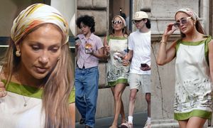 POZBAWIONA FILTRÓW z Instagrama Jennifer Lopez przemierza ulice Rzymu w towarzystwie pociech (ZDJĘCIA)
