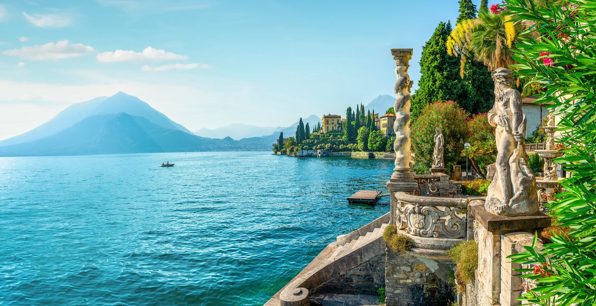 Jezioro Como z ogrodów Villi Monastero