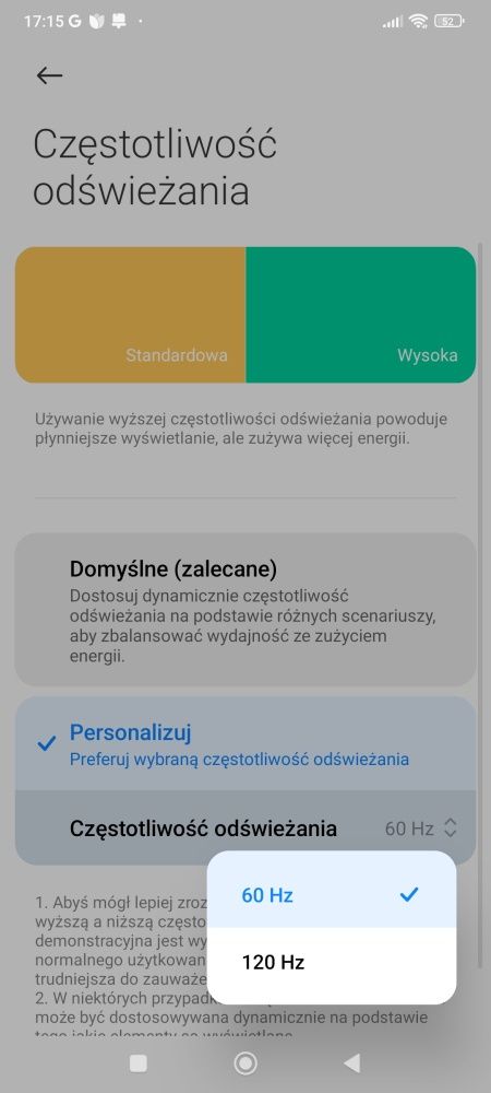 Już domyślne ustawienie kolorów Żywe daje bardzo dobre pokrycie gamutu i niewielkie błędy deltaE odwzorowania kolorów
