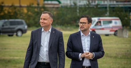 Andrzej Duda a Daniel Obajtek. W Pałacu "wielki podziw"