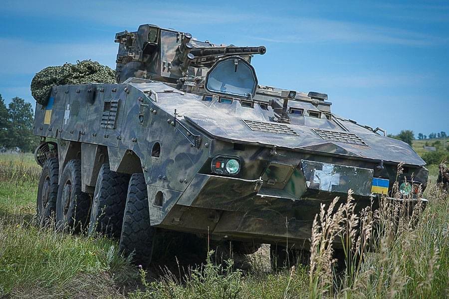 Ukraiński bardzo rzadki (możliwe, że jedyny prototyp) transportera opancerzonego BTR-4MV1.