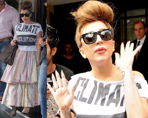 Gaga w dwóch różnych butach… (FOTO)