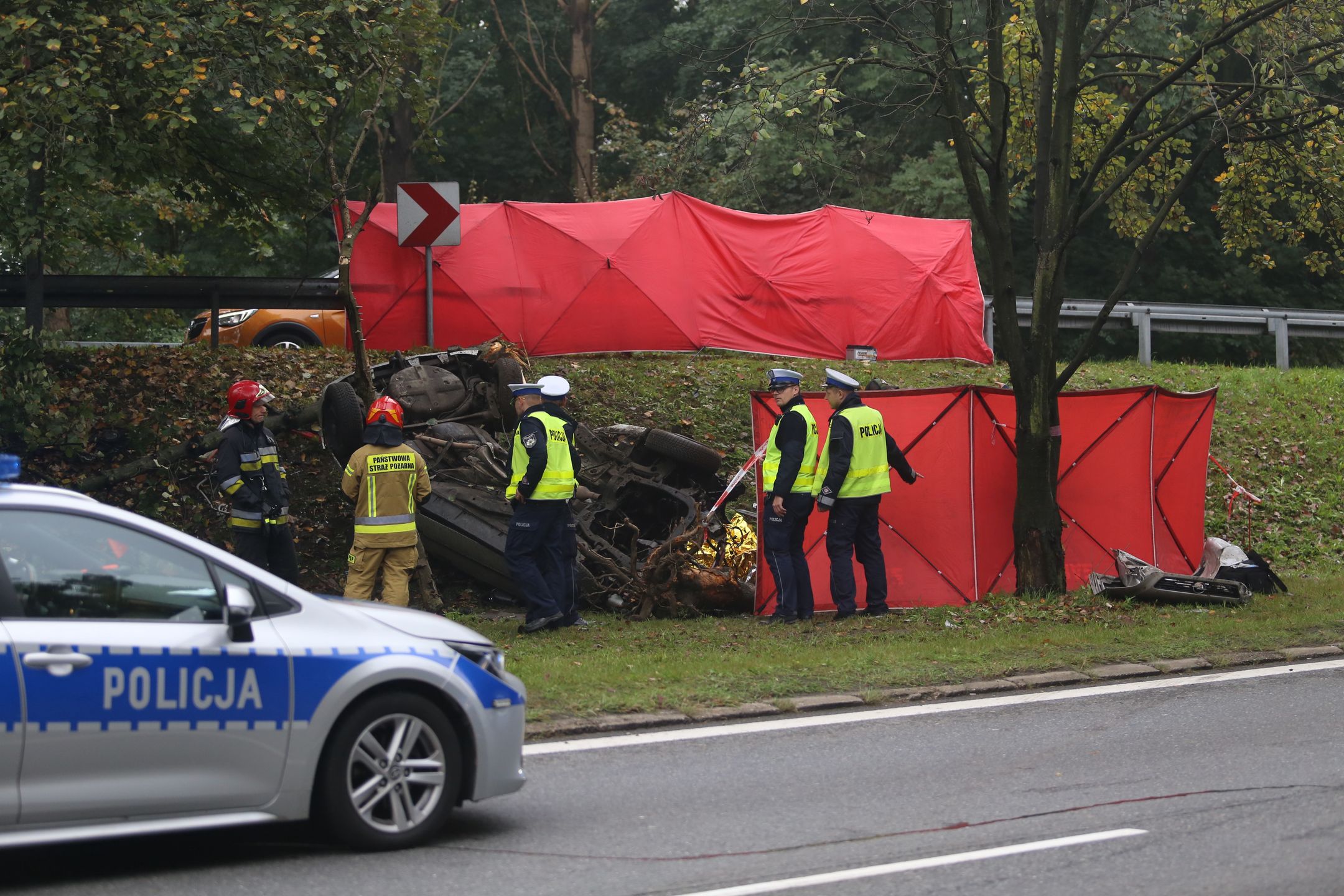 Wypadek śmiertelny na DK86 w Katowicach