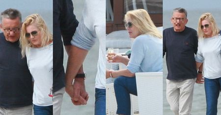 Szapołowska spaceruje na plaży z NOWYM FACETEM! (ZDJĘCIA)