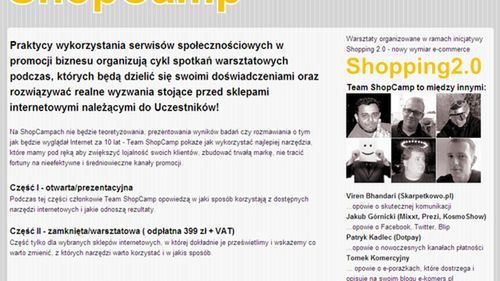 ShopCamp, czyli e-commerce dla praktyków 1