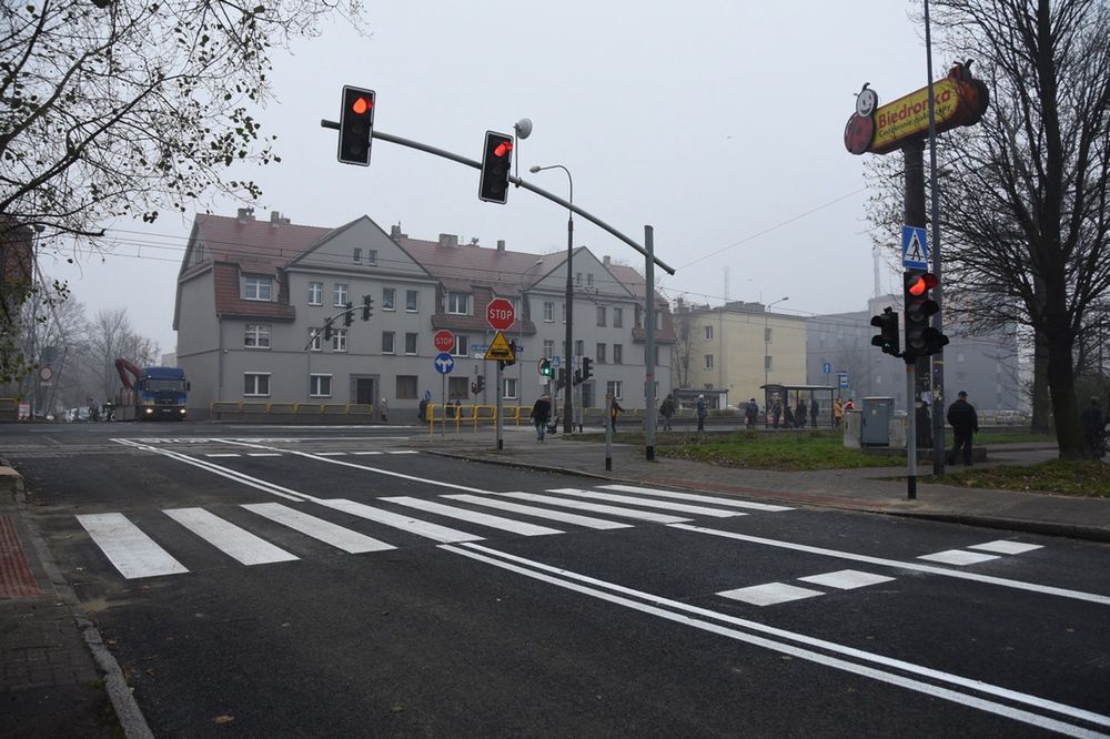 Bytom. Ponad pół miliona złotych kosztował remont skrzyżowania ulic Wrocławskiej i Łużyckiej.