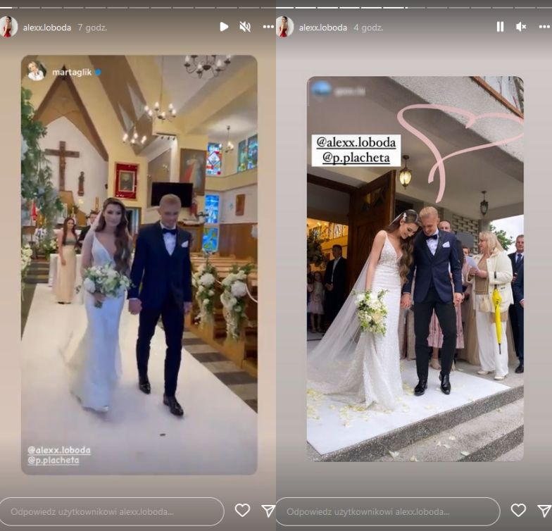 Ślub Przemysława Płachety i Aleksandry Łobody