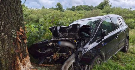 Senior zginął na miejscu. Tragedia koło Węgorzewa