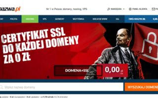 Wizerunek Włodzimierza Lenina pojawił się w kampanii nazwa.pl