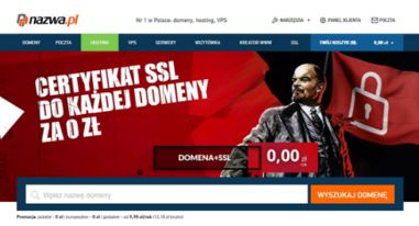 Wizerunek Włodzimierza Lenina pojawił się w kampanii nazwa.pl