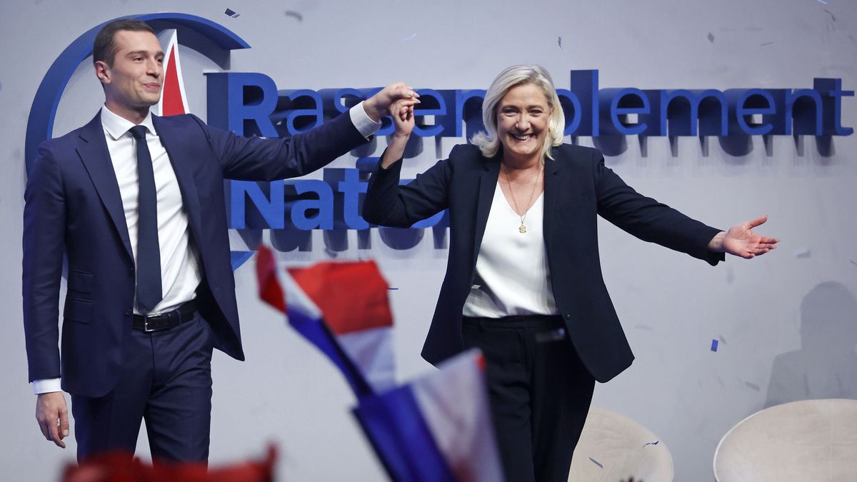 Jordan Bardella i Marine Le Pen