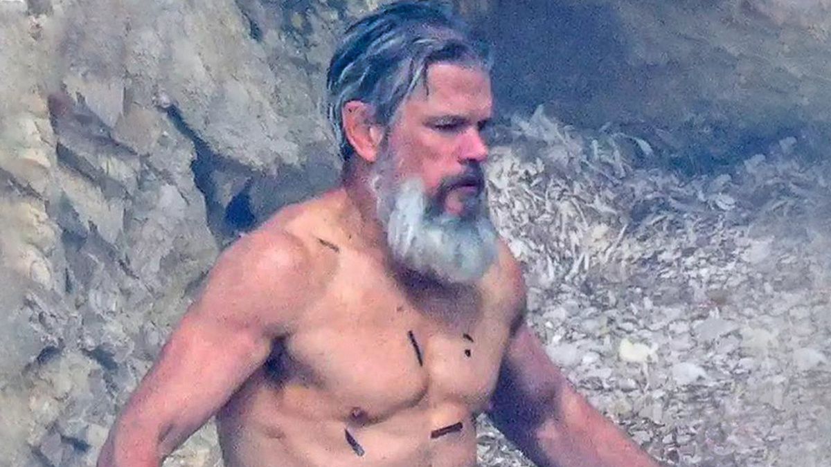 Matt Damon na planie "Odysei"