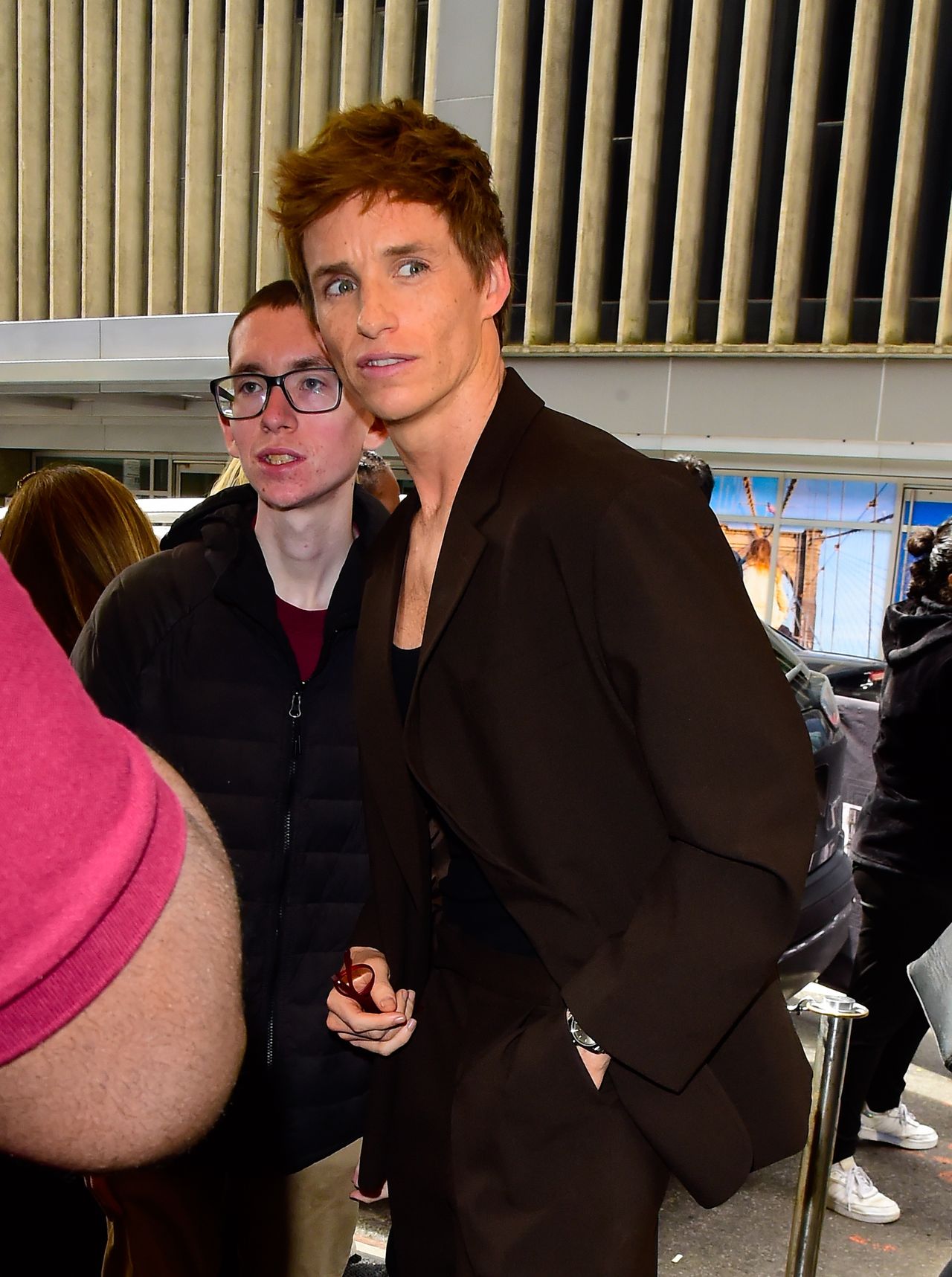 NEW YORK, NEW YORK - MAY 17: Eddie Redmayne is seen on May 17, 2024 in New York City. (Photo by Raymond Hall/GC Images)