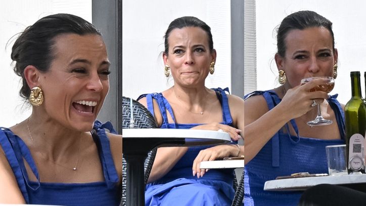 Anna Mucha delektuje się trunkiem