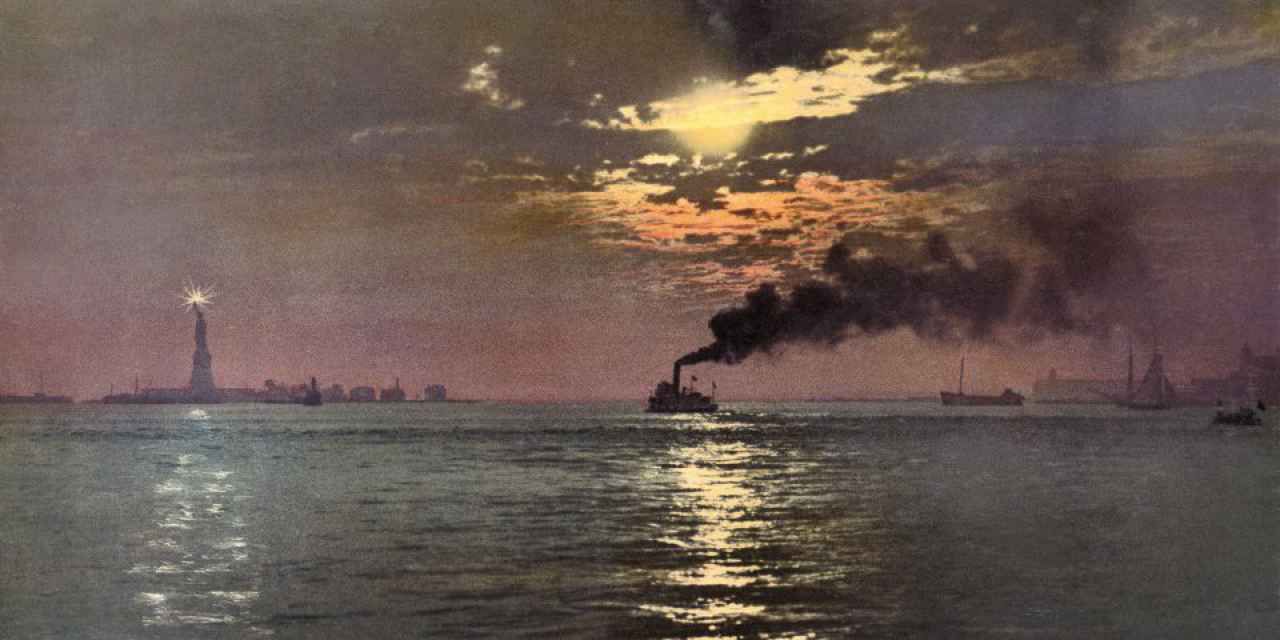 Zdjęcia z albumu "An American Odyssey" ("Amerykańska odyseja") pochodzą z kolekcji Marca Waltera. Zostały one zrobione w latach 1888-1924 przez Detroit Photographic Company. Na fotografii zachód słońca w Nowym Jorku.
