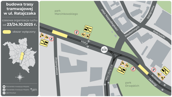 Poznań: Przygotowania do budowy trasy tramwajowej w ul. Ratajczaka. Zmiany w ruchu w okolicy od jutra
