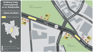 Poznań: Przygotowania do budowy trasy tramwajowej w ul. Ratajczaka. Zmiany w ruchu w okolicy od jutra