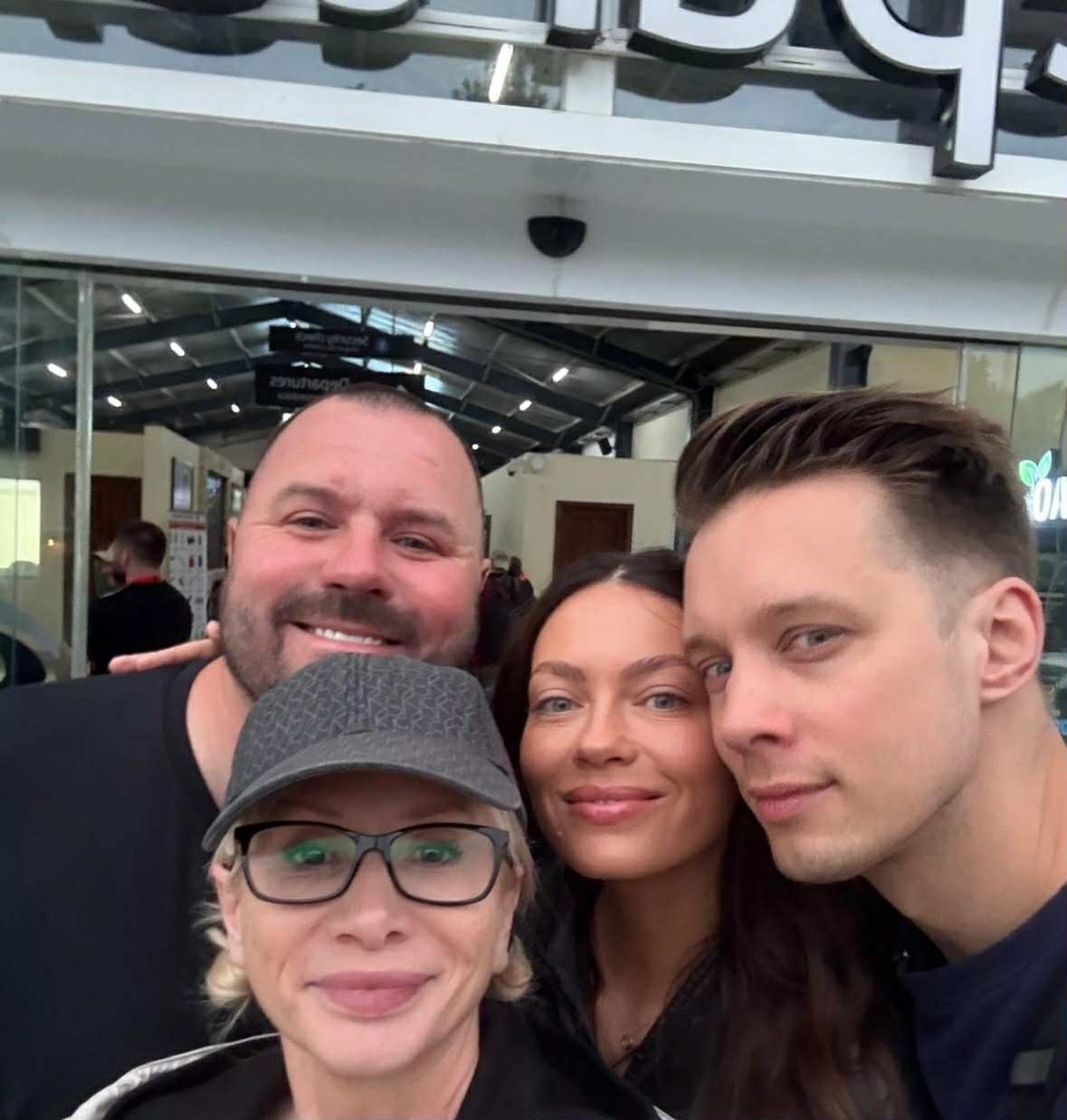 Ewa Gawryluk z mężem