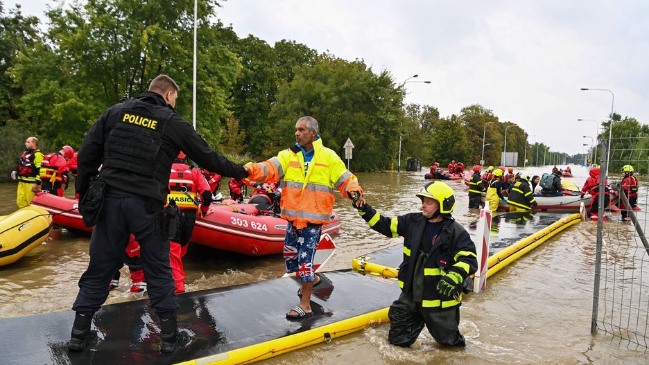 Ewakuacja mieszkańców w Ostrawie