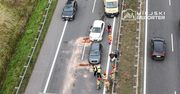 Wypadek na trasie S8. Zderzyły się trzy samochody