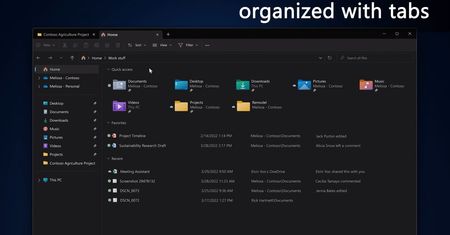 Windows 11: eksplorator plików dostanie karty. Są też inne nowości