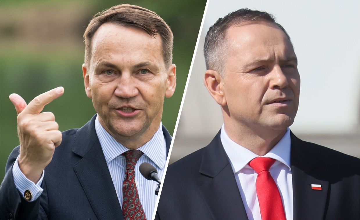 "To nie kibolska ustawka". Sikorski odpowiada Nawrockiemu
