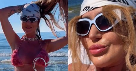 Agnieszka Kotońska rozpoczyna sezon nad polskim morzem. 49-latka już wskoczyła w mikroskopijne bikini (ZDJĘCIA)