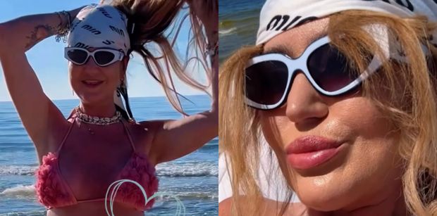 Agnieszka Kotońska rozpoczyna sezon nad polskim morzem. 49-latka już wskoczyła w mikroskopijne bikini (ZDJĘCIA)