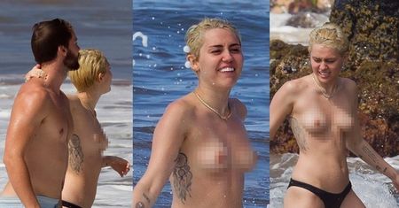 Miley Cyrus TOPLESS na Hawajach! (ZDJĘCIA)