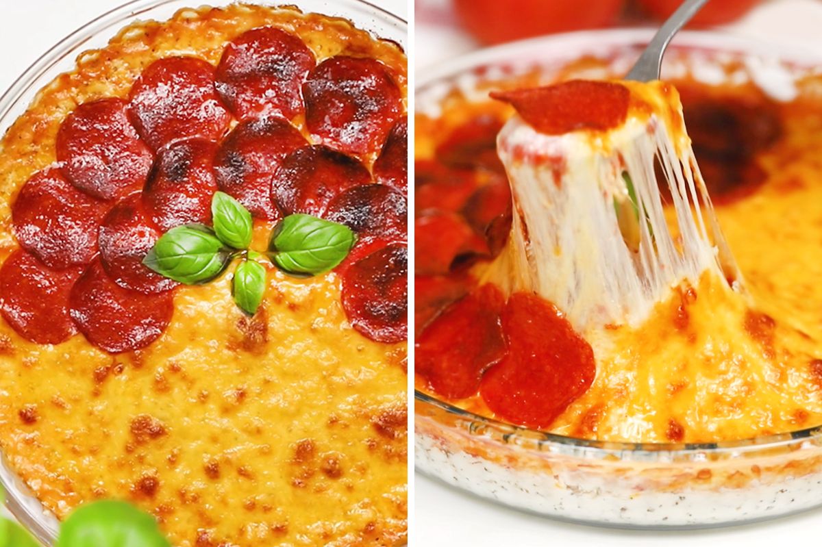 Wow your guests this New Year's Eve with our simple, irresistible pizza-style dip