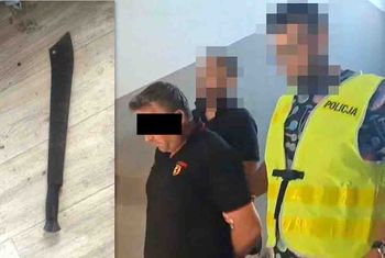 Łaziska: Wymachując maczetą, groził śmiercią 80-letniej matce