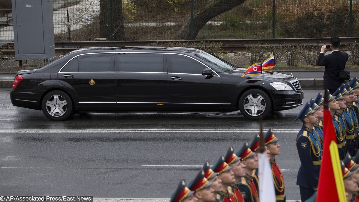 Auto dyktatora podczas spotkania z Władimirem Putinem