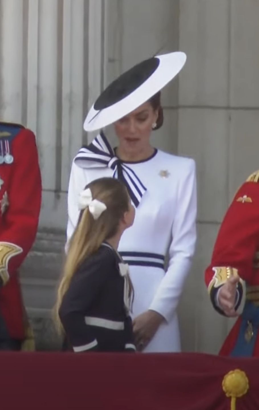 Księżna Kate i księżniczka Charlotte podczas Trooping the Colour 2024